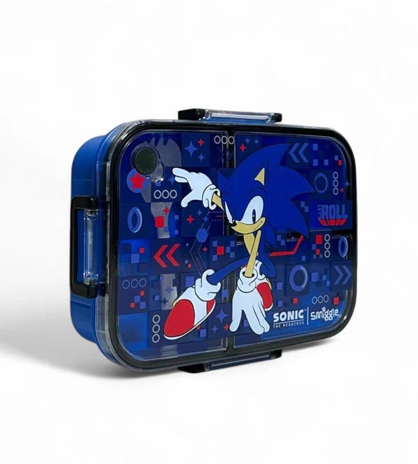 Smiggle Sonic The Hedgehog Trio Large BPA and Phthalates Free Bento Plastic Lunch Box 1200 ML SM254098 at Zubaidas Best Online Baby and Kids Store in Pakistan for over 50 years 