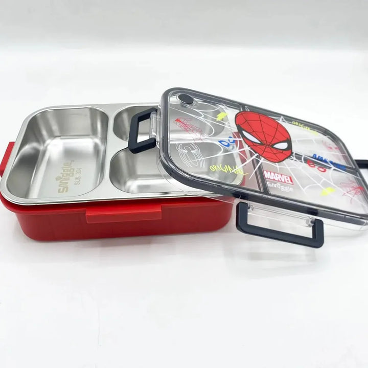 Smiggle Spiderman Trio Large Stainless Steel See Me Bento Lunch Box 750 ML SM262198 at Zubaidas Best School Supplies Store in Pakistan for over 50 years