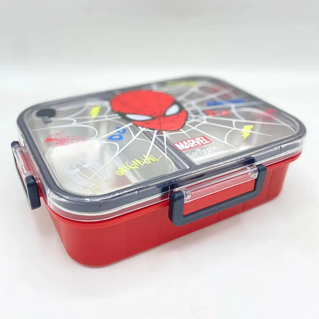 Smiggle Spiderman Trio Large Stainless Steel See Me Bento Lunch Box 750 ML SM262198 at Zubaidas Best Back to School Store in Pakistan for over 50 years
