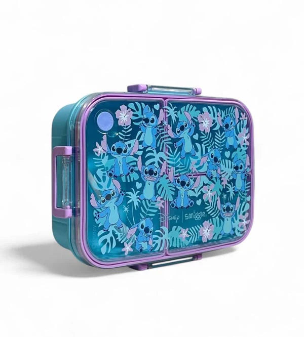 Smiggle Disney Stitch Trio Bento Large Plastic Lunch Box 750 ML at Zubaidas Online Pakistan