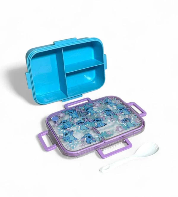Smiggle Disney Stitch Trio Bento Large Plastic Lunch Box 750 ML at Zubaidas Official Pakistan