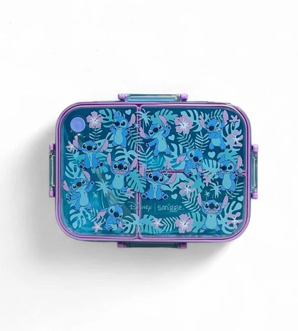 Smiggle Disney Stitch Trio Bento Large Plastic Lunch Box 750 ML at Zubaidas