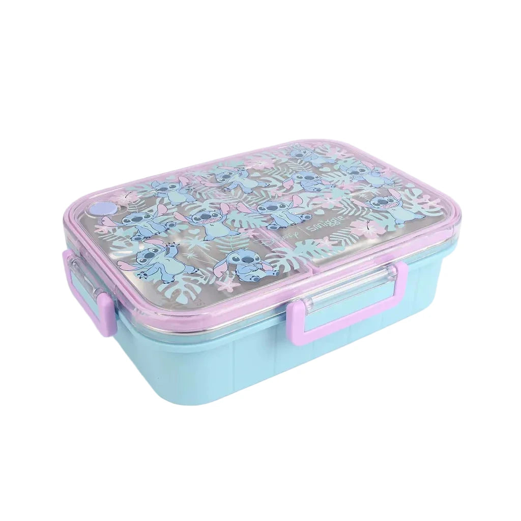 Smiggle Disney Stitch Trio Large Stainless Steel See Me Bento Lunch Box 750 ML SM262198 at Zubaidas Official Pakistan