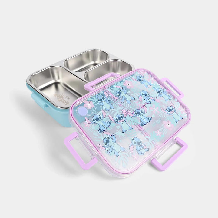 Smiggle Disney Stitch Trio Large Stainless Steel See Me Bento Lunch Box 750 ML SM262198 at Zubaidas Best Online Baby and Kids Store in Pakistan for over 50 years