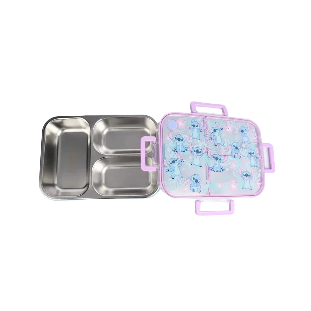 Smiggle Disney Stitch Trio Large Stainless Steel See Me Bento Lunch Box 750 ML SM262198 at Zubaidas Online Pakistan
