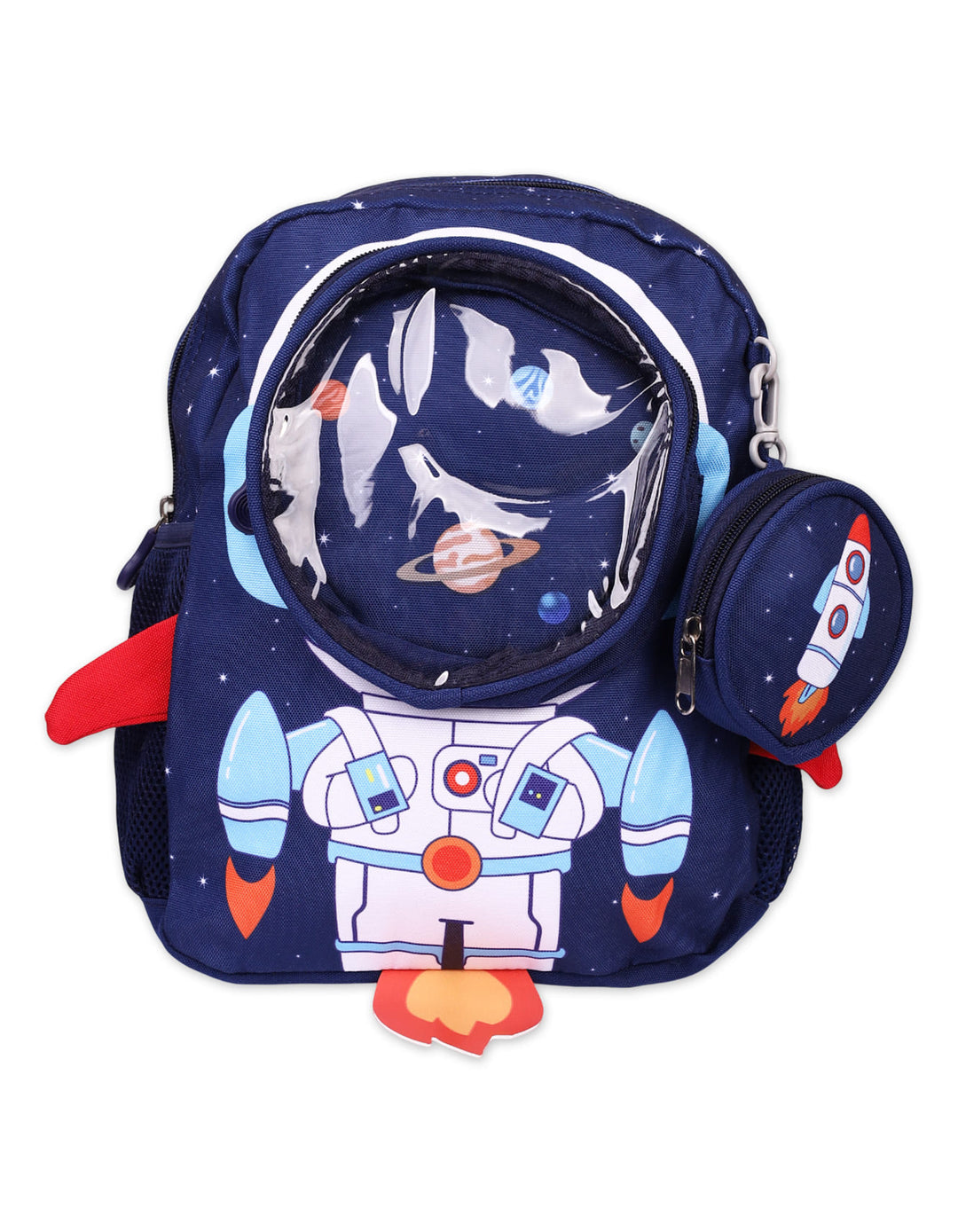 Space Rocket School Bag for boys. 2 Zipper Compartments with detachable Pouch. Shop Premium Quality School Bags for boys from Zubaidas® - Pakistan’s No. 1 and the most trusted baby and kids store for over 50 years. Nationwide Delivery.