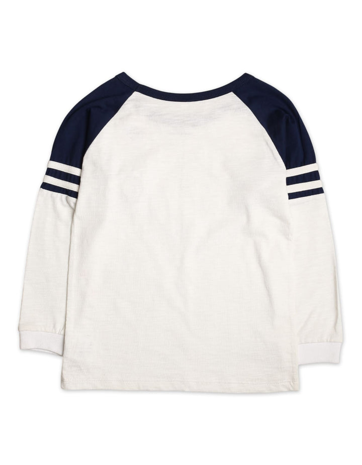 Striped Raglan Football T-Shirt for Kids by Bambies at Zubaidas Official Pakistan