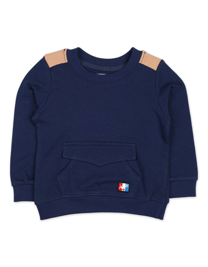 Sweatshirts Baby Boys Bambies® Kangaroo Pockets Navy Blue at Zubaidas® - Pakistan’s No. 1 and the most trusted baby and kids store for over 50 years. Shop Online. Nationwide Delivery. Best Prices.