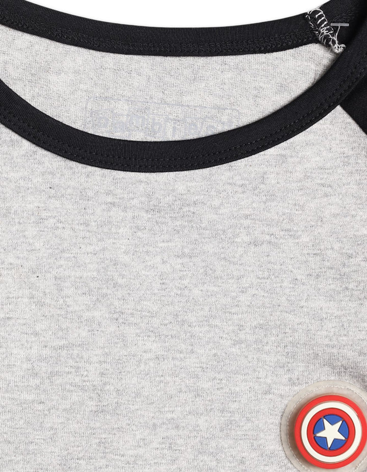 T Shirts Bambies Relgan Avenger Striped Black at Zubaidas Pakistan.