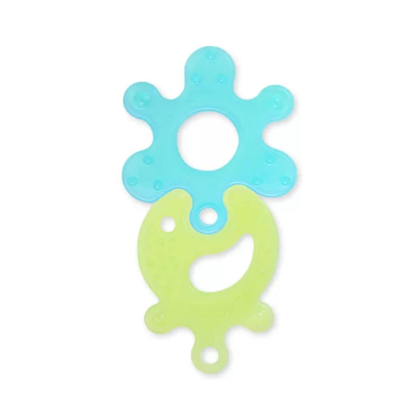 Zubaida's EDUCATIONAL PUZZLE GUM SOOTHER Combo Green & Blue - BBS-006