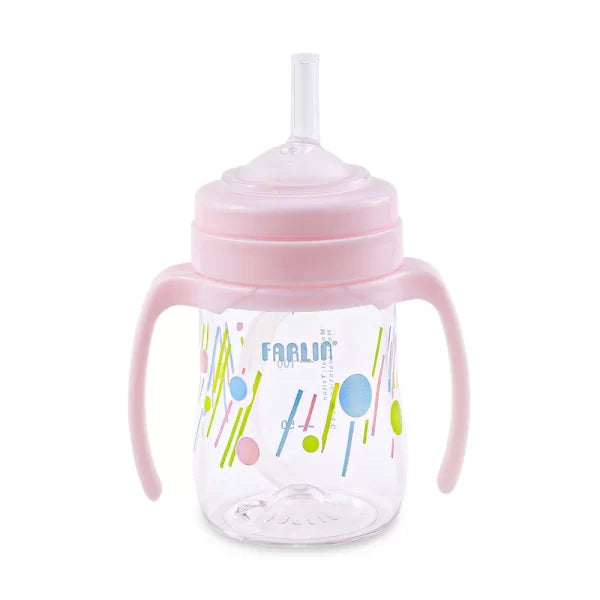 Zubaida's Farlin Straw Drinking Cup Stage 3 Pink - AG-10028