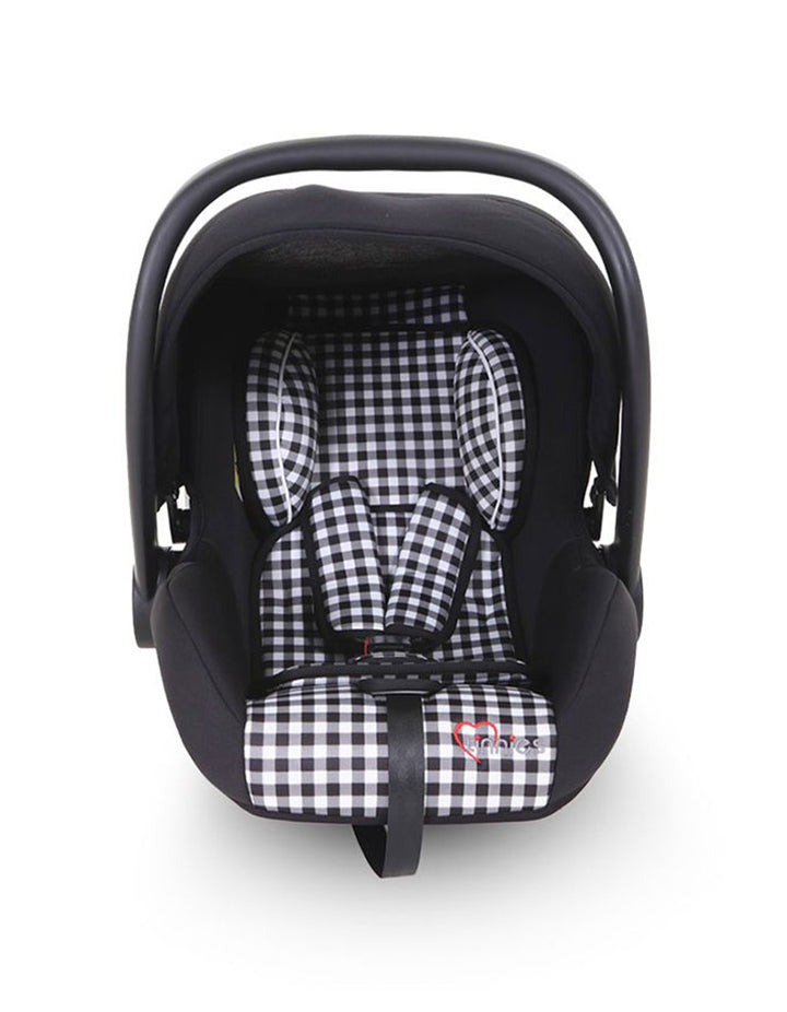 Tinnies® Baby Carry Cot Black Check T008 017 at Zubaidas® - Pakistan’s No. 1 and the most trusted baby and kids store for over 50 years. Shop Online. Nationwide Delivery. Best Prices.