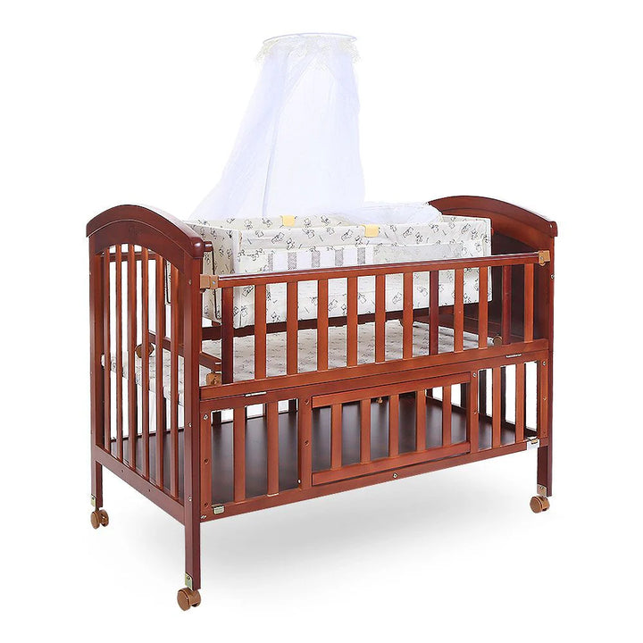 Tinnies® Wooden Cot Brown T902-021 at Zubaidas® - Pakistan’s No. 1 and the most trusted baby and kids store for over 50 years. Shop Online. Nationwide Delivery. Best Prices.