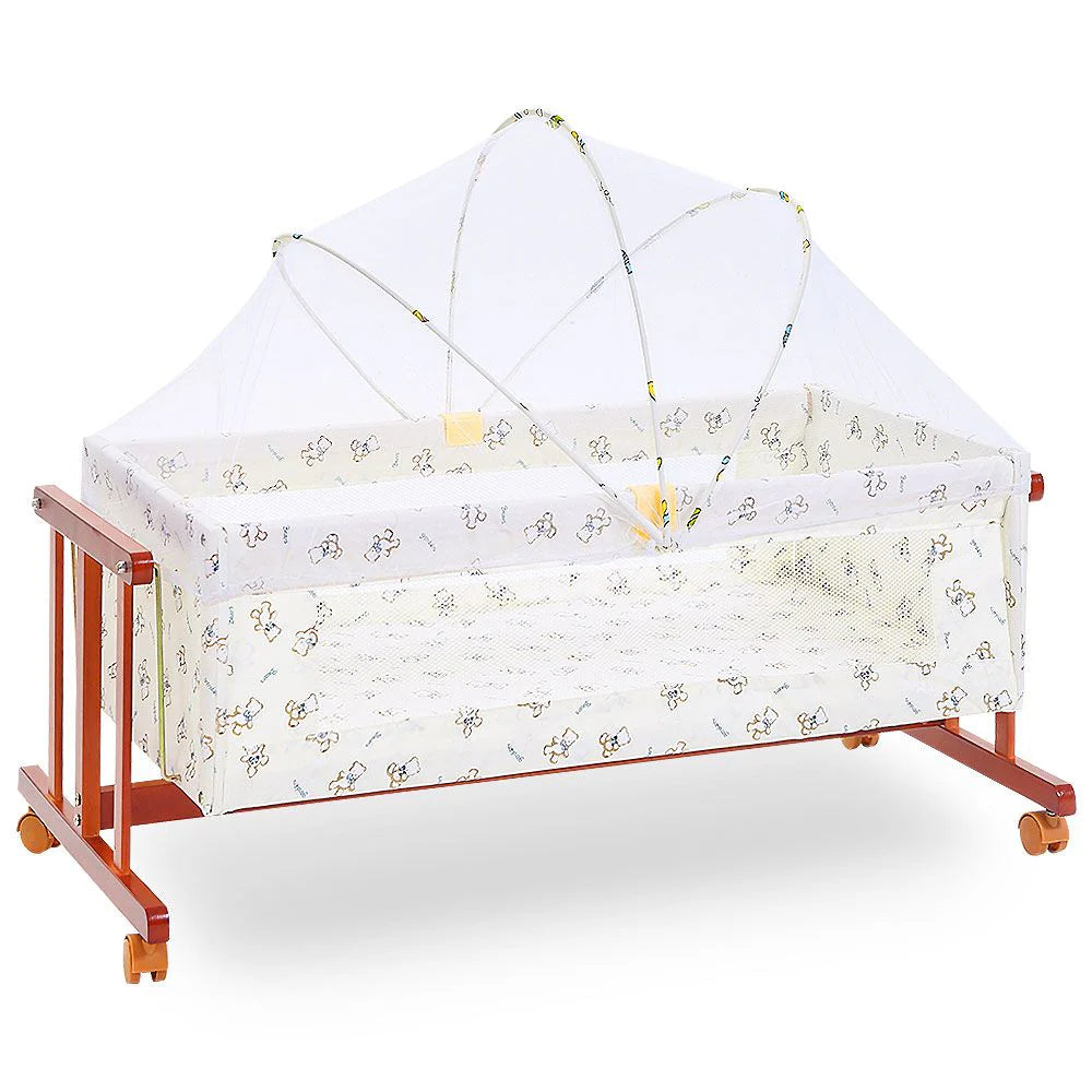 Tinnies® Wooden Cot Brown T902-021 at Zubaidas® - Pakistan’s No. 1 and the most trusted baby and kids store for over 50 years. Shop Online. Nationwide Delivery. Best Prices.