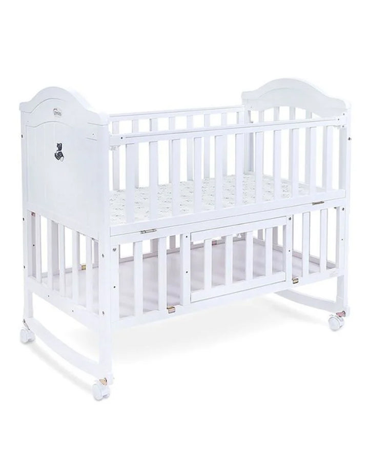 Tinnies® Wooden Cot White T901-034&nbsp;at Zubaidas® - Pakistan’s No. 1 and the most trusted baby and kids store for over 50 years. Shop Online. Nationwide Delivery. Best Prices.