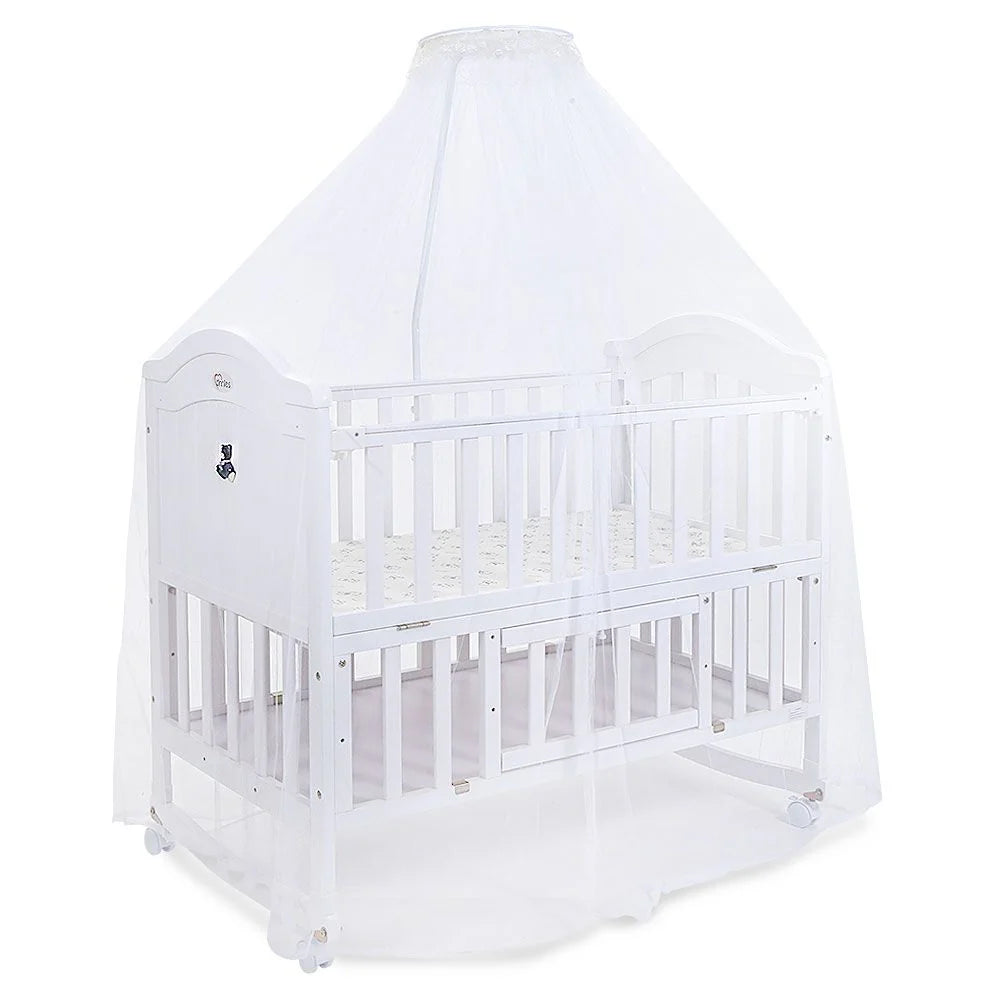 Tinnies® Wooden Cot White T901-034&nbsp;at Zubaidas® - Pakistan’s No. 1 and the most trusted baby and kids store for over 50 years. Shop Online. Nationwide Delivery. Best Prices.