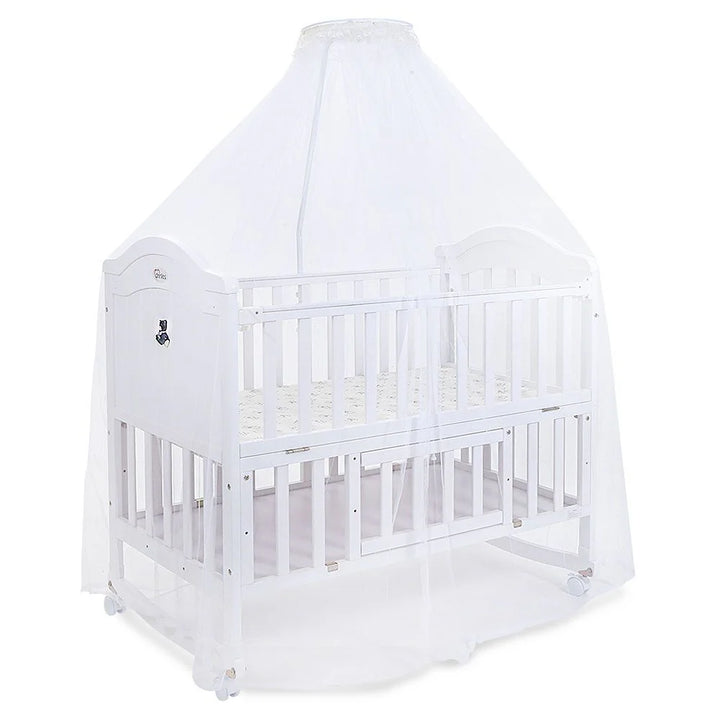 Tinnies® Wooden Cot White T901-034&nbsp;at Zubaidas® - Pakistan’s No. 1 and the most trusted baby and kids store for over 50 years. Shop Online. Nationwide Delivery. Best Prices.
