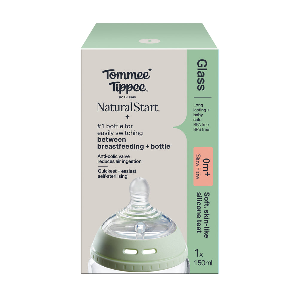Tommee Tippee Natural Start Baby Glass Bottle 150ML TT 427027 at Zubaidas Official Pakistan