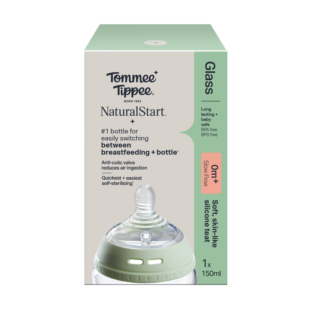 Tommee Tippee Natural Start Baby Glass Bottle 150ML TT 427027 at Zubaidas Official Pakistan