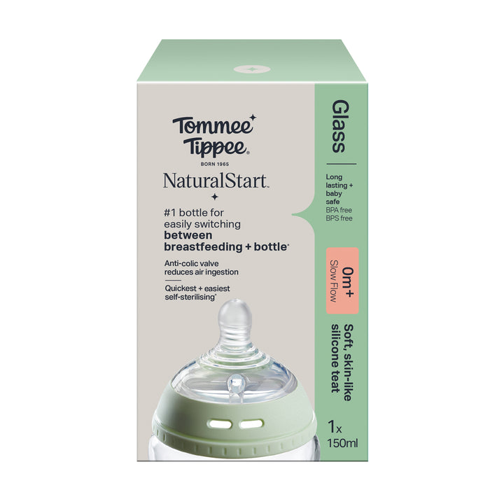 Tommee Tippee Natural Start Baby Glass Bottle 150ML TT 427027 at Zubaidas Official Pakistan