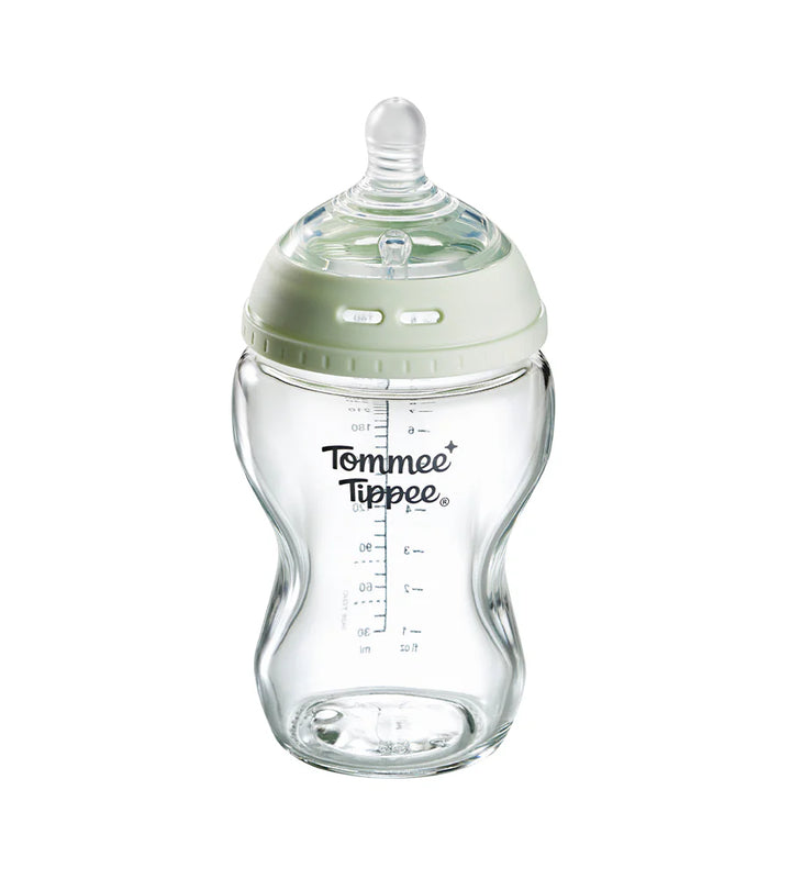 Tommee Tippee Natural Start Glass Feeding Bottle 250ML TT 427028 at Zubaidas