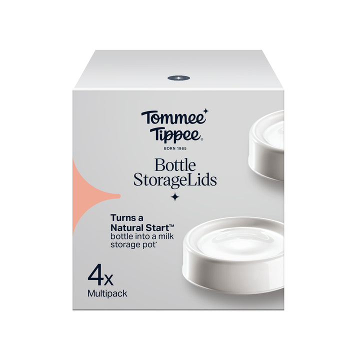 Tommee Tippee Natural Start Bottle Storage Lids PK-4 at Zubaidas Pakistan