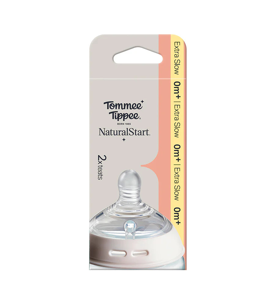 Tommee Tippee Natural Start Extra Slow Flow Teats PK-2 TT 427033 at Zubaidas Pakistan