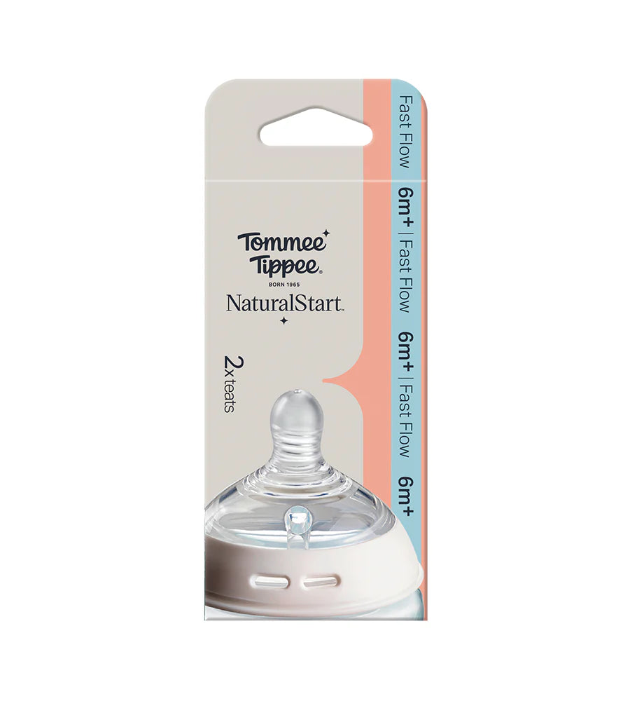 Tommee Tippee Natural Start Fast Flow Teats PK-2 TT 427032 at Zubaidas Pakistan