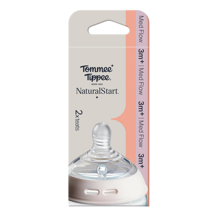 Tommee Tippee Natural Start Medium Flow Teats PK-2 TT 427031 at Zubaidas Pakistan