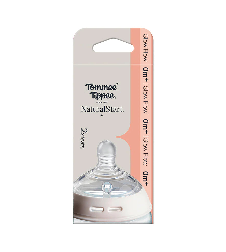 Tommee Tippee Natural Start Slow Flow Teats PK-2 TT 427030 at Zubaidas Pakistan
