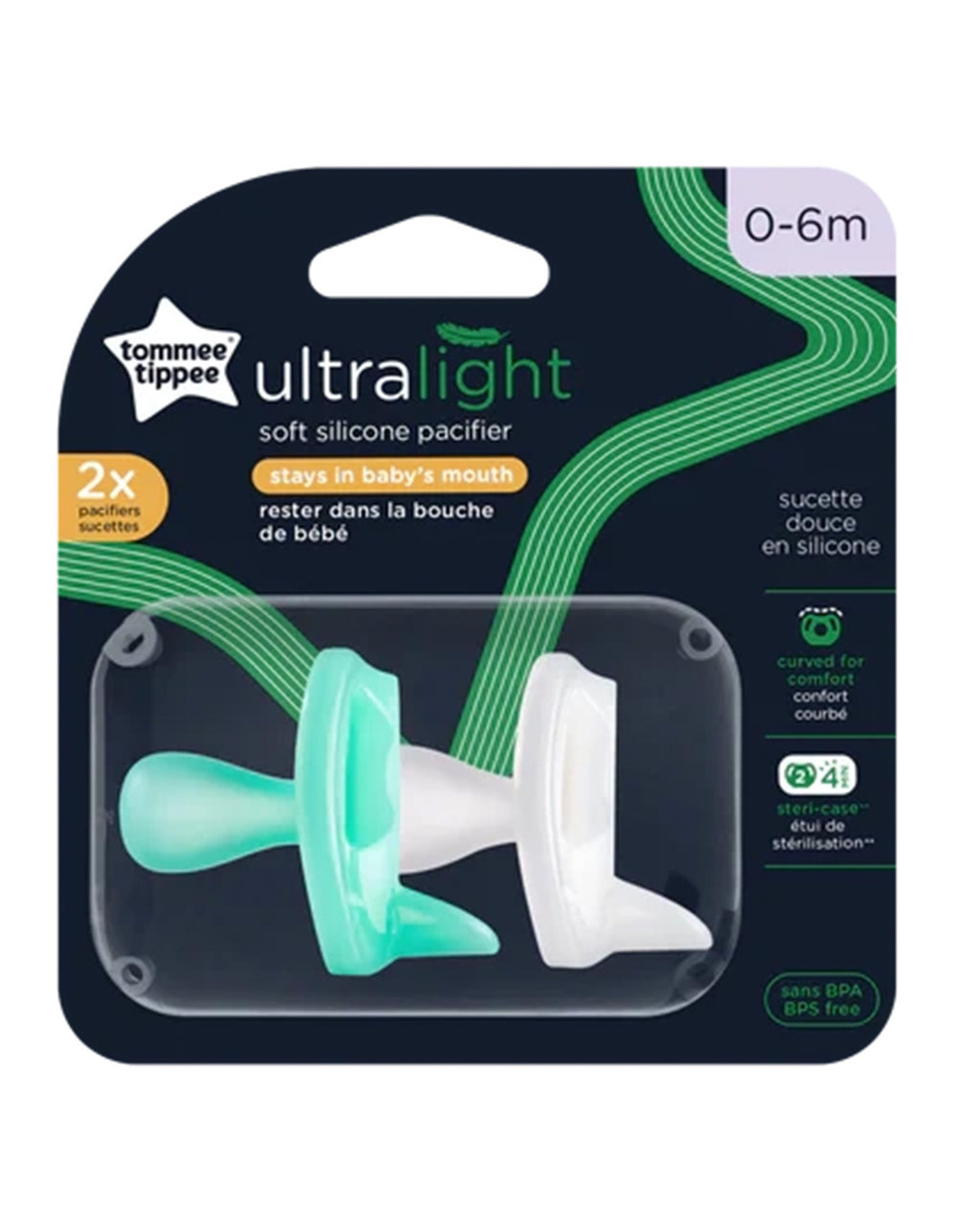 Tommee Tippee 0-6 M Silicone Soother Pack of 2 TT 533495 at Zubaidas Official™ Pakistan