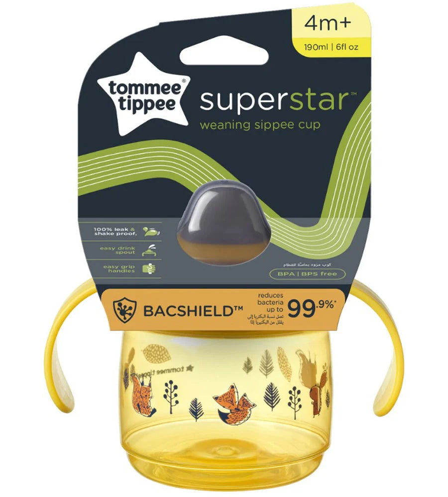 Tommee Tippee 190 ML 1X Wean Sipee AL IL Yellow TT 447827 at Zubaidas Official™ Pakistan