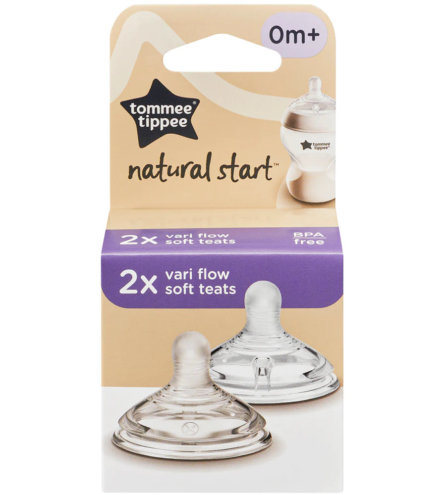 Tommee Tippee Natural Start Vary Flow Soft Teat Pack of 2 TT 423960 at Zubaidas Official™ Pakistan