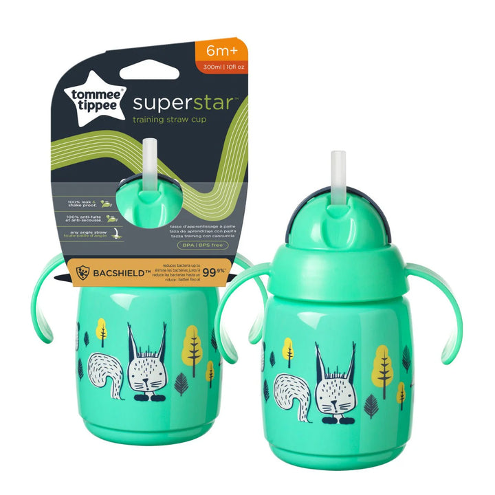 Tommee Tippee Trainer Straw Cup Green 300 ML TT 447830 at Zubaidas Official™ Pakistan