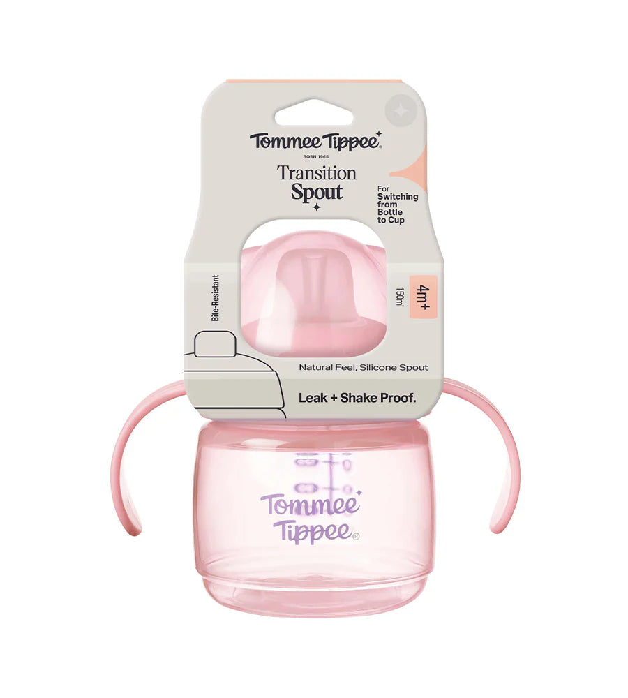 Tommee Tippee Transition Spout Cup 150ml - Pink - 447941 at Zubaidas Official™