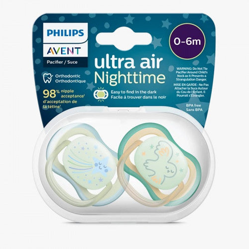 Ultra Air Pacifier Night Time 0-6M Philips AVENT® SCF376/18 at Zubaidas® - Pakistan’s No. 1 and the most trusted baby and kids store for over 50 years. Shop Online. Nationwide Delivery. Best Prices.