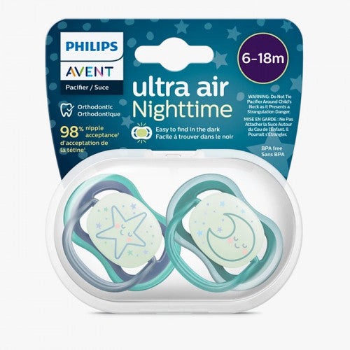 Ultra Air Pacifier Night Time 6-18M Philips AVENT® SCF376/13 at Zubaidas® - Pakistan’s No. 1 and the most trusted baby and kids store for over 50 years. Shop Online. Nationwide Delivery. Best Prices.