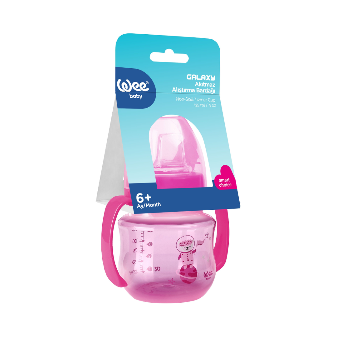 Wee Baby Galaxy Non-Spill Training Cup 125ml Pink at Zubaidas Official Pakistan