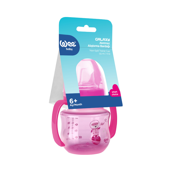 Wee Baby Galaxy Non-Spill Training Cup 125ml Pink at Zubaidas Official Pakistan