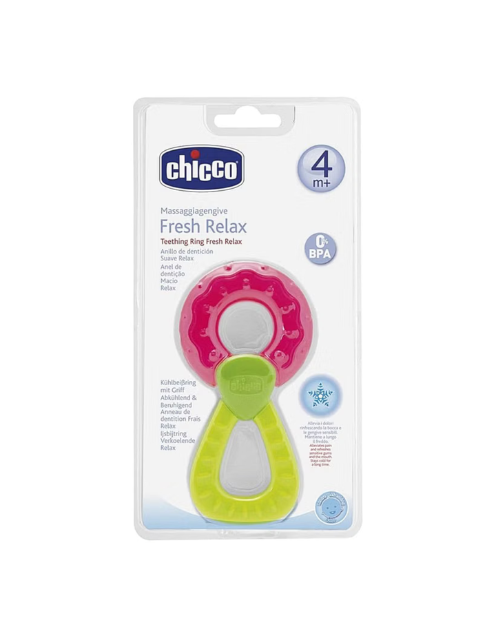 Chicco Fresh Relax Teething Ring 4M+ Chi-00071520600000 at Zubaidas