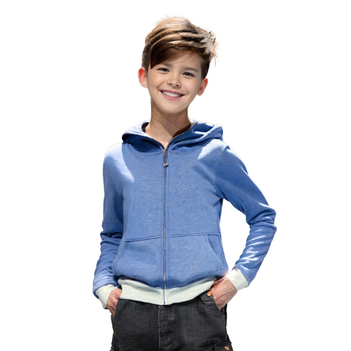 Zubaida's Hoodie Zipper Blue Toddler Boys