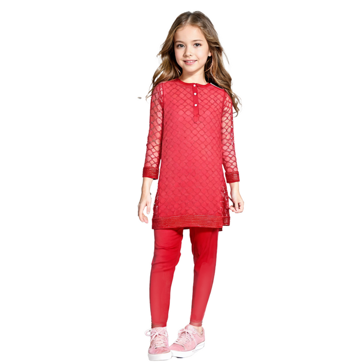 Zubaida's Kurti for Girls with Matching Trouser