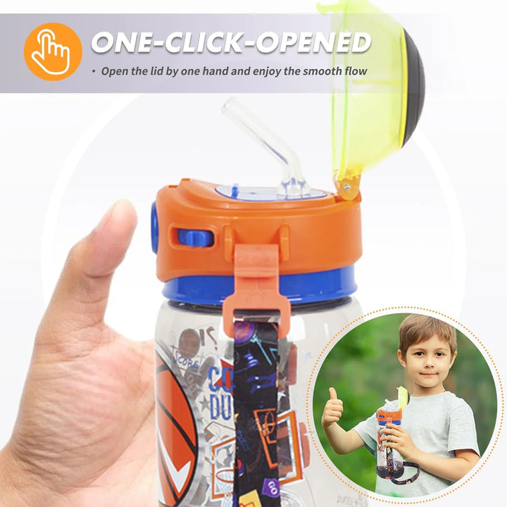 VEST Basketball BPA Free Straw Water Bottle 650 ML U2051 at Zubaidas Best Online Baby and Kids Store in Pakistan for over 50 years