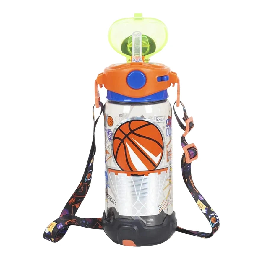 VEST Basketball BPA Free Straw Water Bottle 650 ML U2051 at Zubaidas