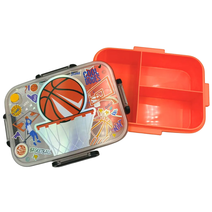 VEST Basketball 3 Compartments Special Edition Happy Bento Box BPA and Phthalates Free 1200 ML School Lunch Box U2135 at Zubaidas Online Pakistan