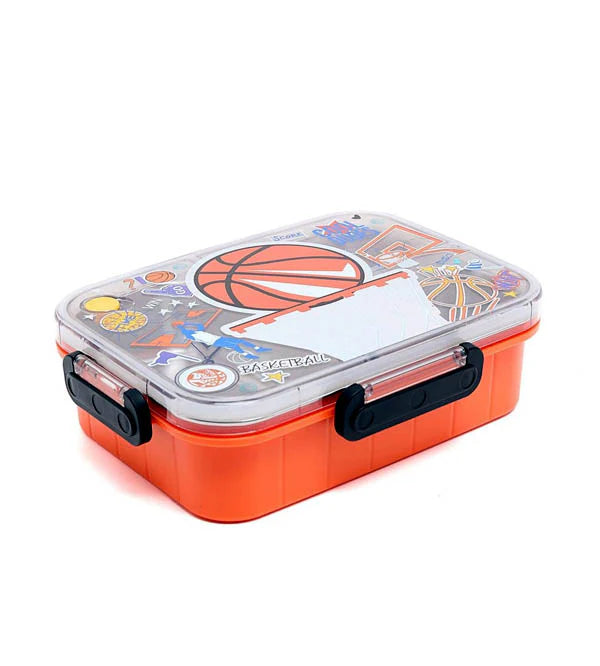 VEST Basketball Three Compartments Stainless Steel School Lunch Box 800 ML U2087 at Zubaidas Official Pakistan