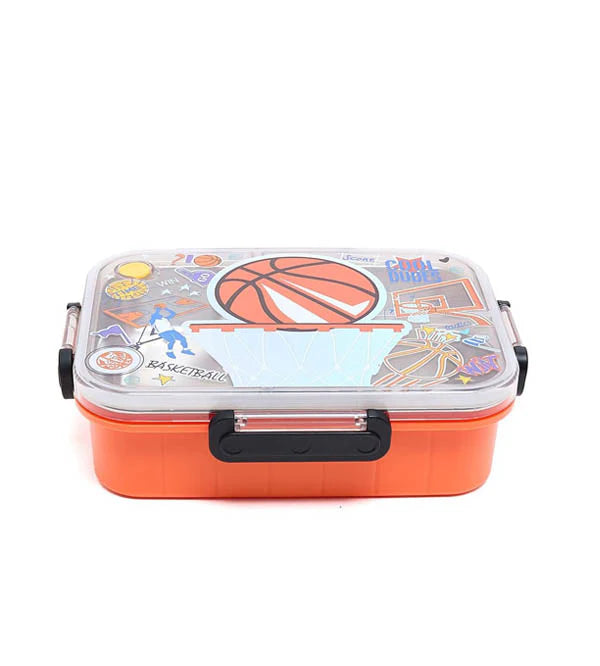 VEST Basketball Three Compartments Stainless Steel School Lunch Box 800 ML U2087 at Zubaidas The Ultimate Online Baby and Kids Store in Pakistan for over 50 years