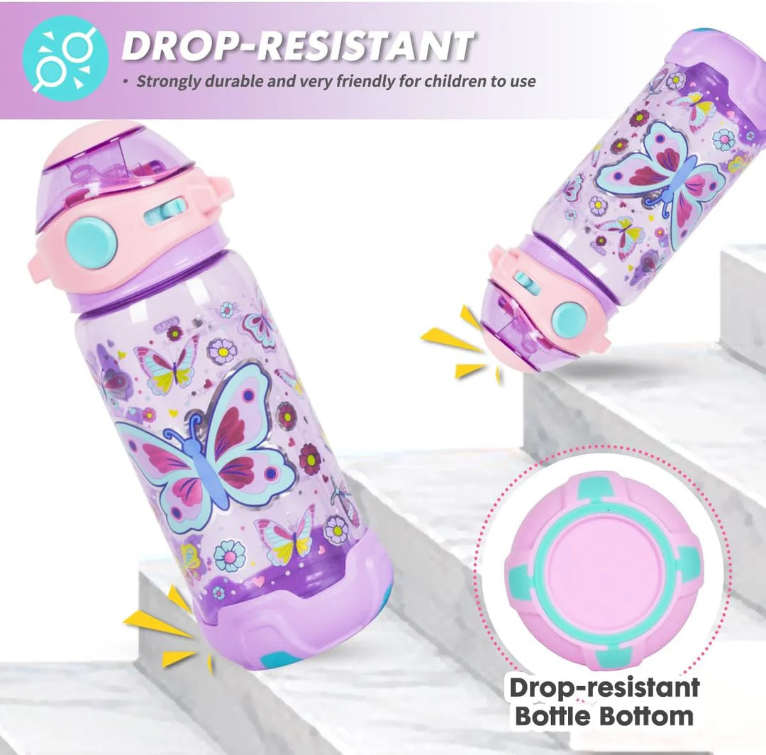 VEST Butterfly BPA Free Straw Water Bottle 650 ML U2051 at Zubaidas The Biggest Online Baby and Kids Store in Pakistan for over 50 years