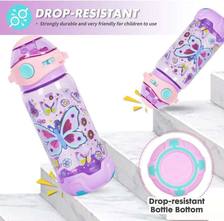 VEST Butterfly BPA Free Straw Water Bottle 650 ML U2051 at Zubaidas The Biggest Online Baby and Kids Store in Pakistan for over 50 years