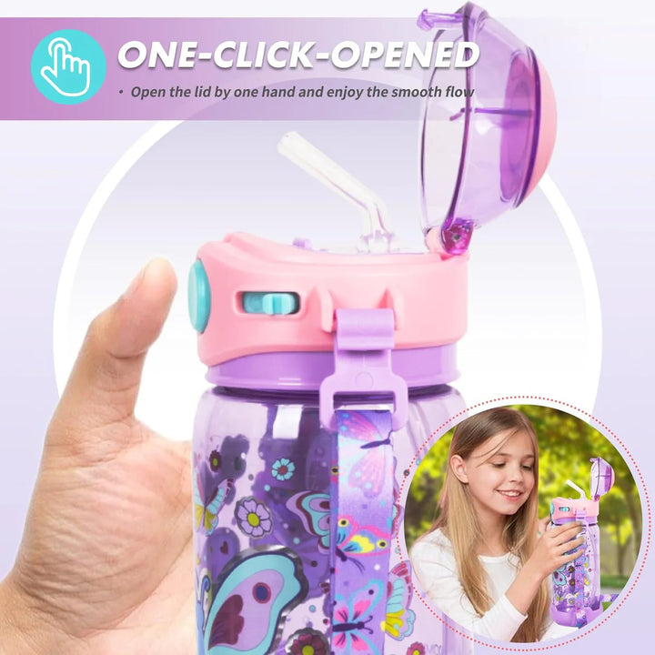 VEST Butterfly BPA Free Straw Water Bottle 650 ML U2051 at Zubaidas Best Online Baby and Kids Store in Pakistan for over 50 years